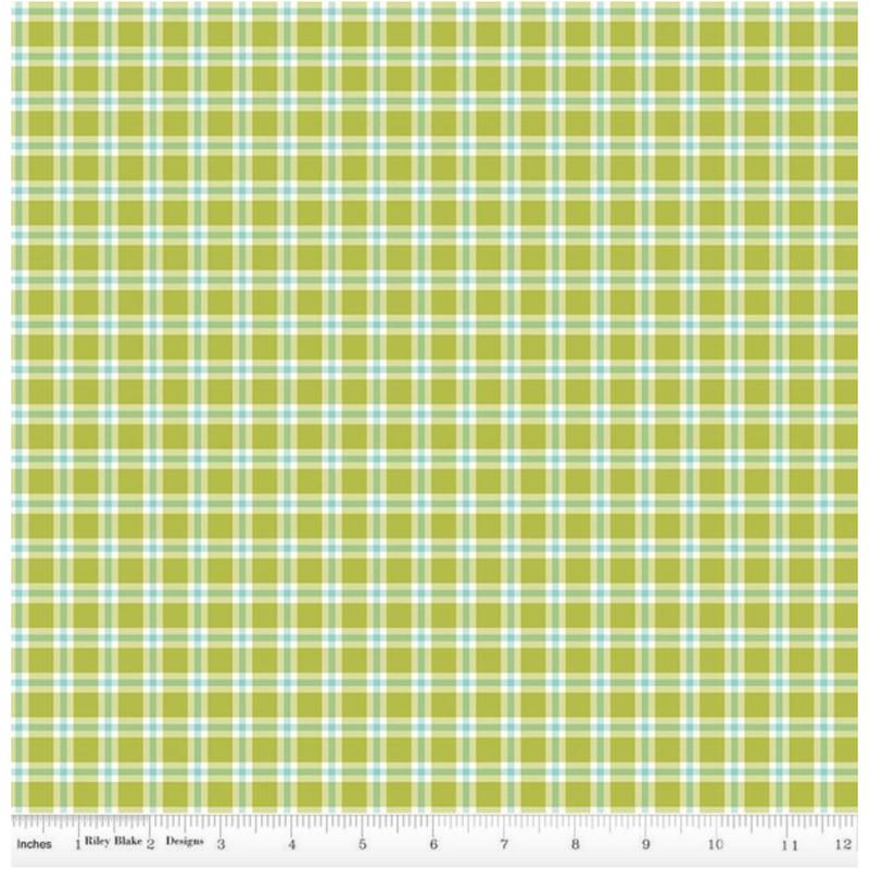 Spring's in Town ~ Plaid C14212 Green