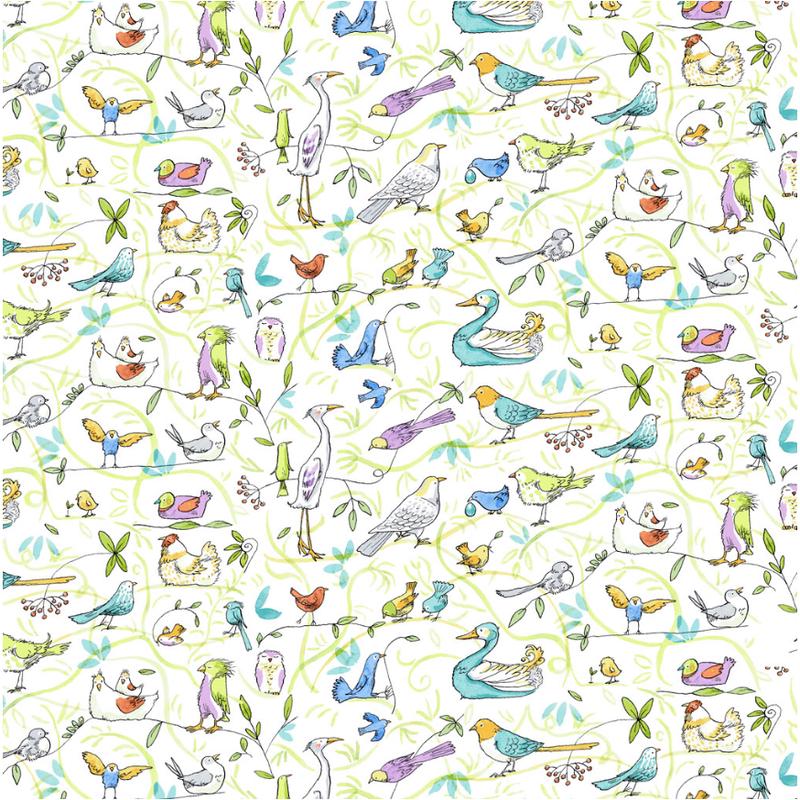 What Friends Are For ~ Birds ~ Y4270-1 White