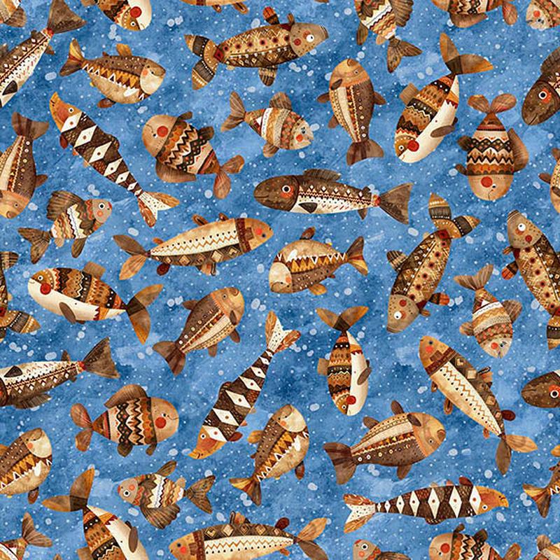 Bearsville ~ Fish ~ 31263 B Blue
