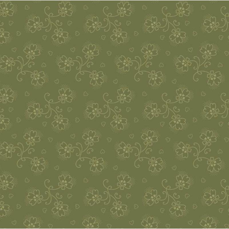 Dandy Pansies ~ Rustling ~ R651240D  GREEN