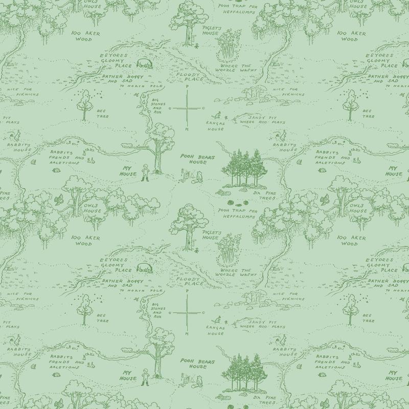 Winnie the Pooh ~ Map ~ C17001-GREEN