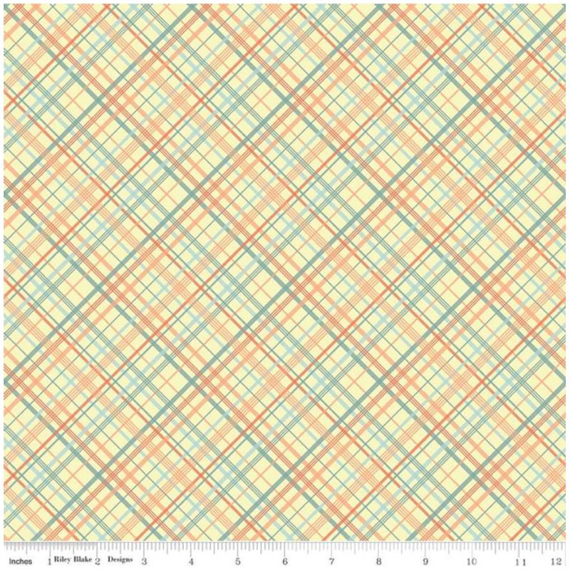Sunshine and Sweet Tea ~ Plaid C14324 Yellow ~ One Yard