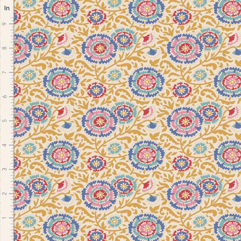 Tilda Fabrics Jubilee ~ TIL100550 ~ Elodie ~ Mustard