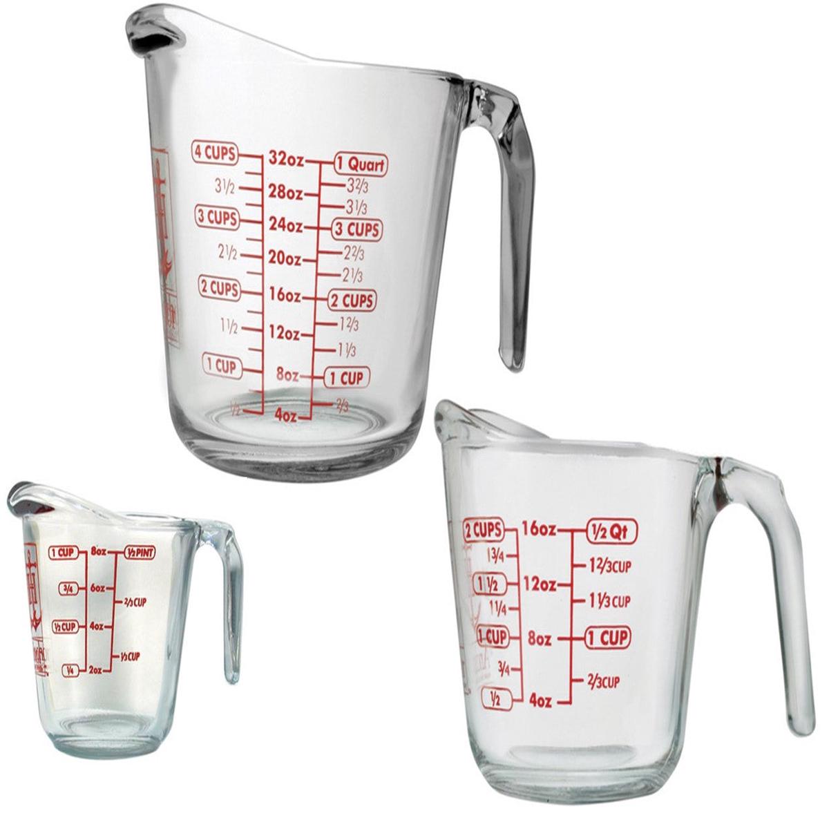 Anchor Hocking Measuring Cup Set, 3-Piece