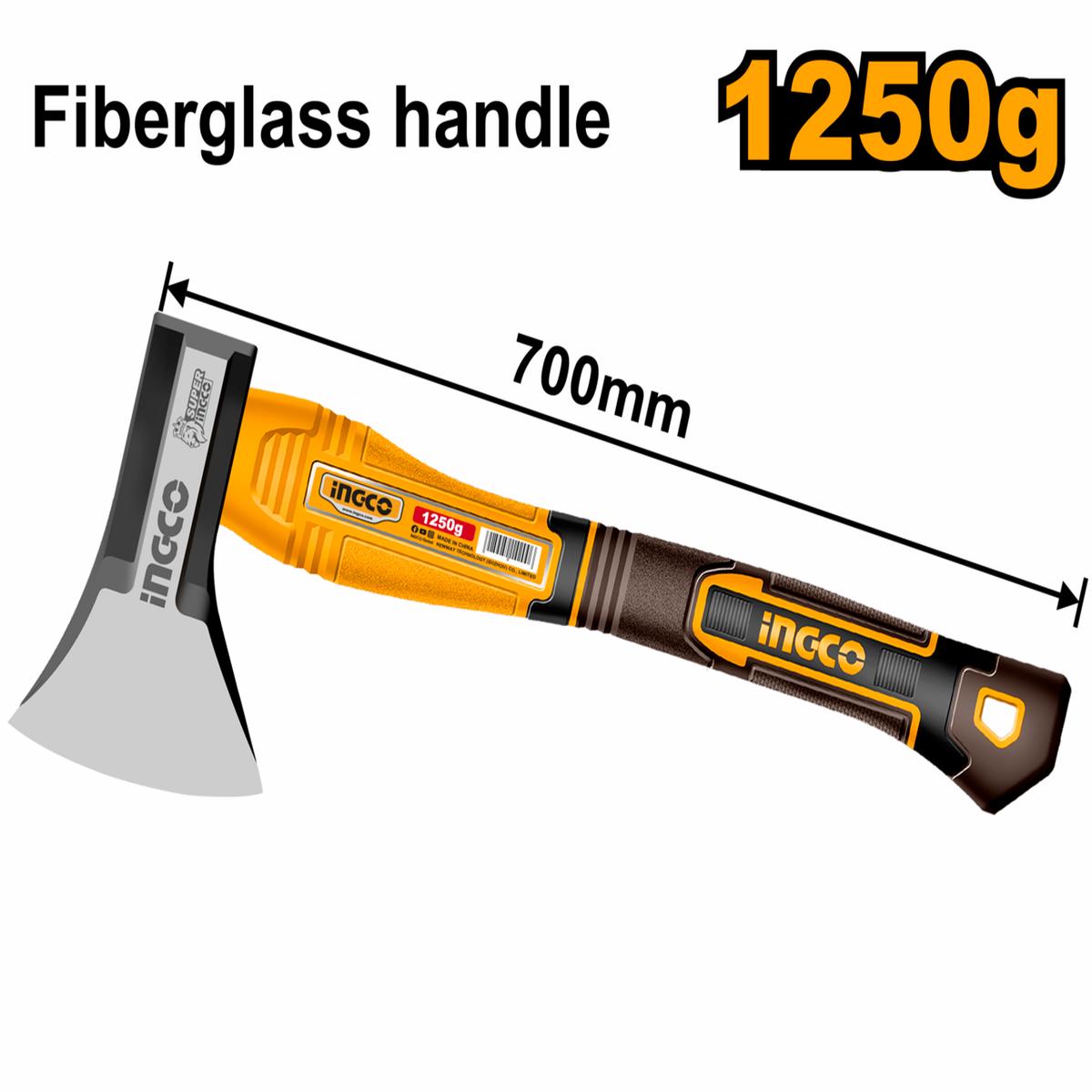 Ingco Axe 1.25kg Fiberglass Handle