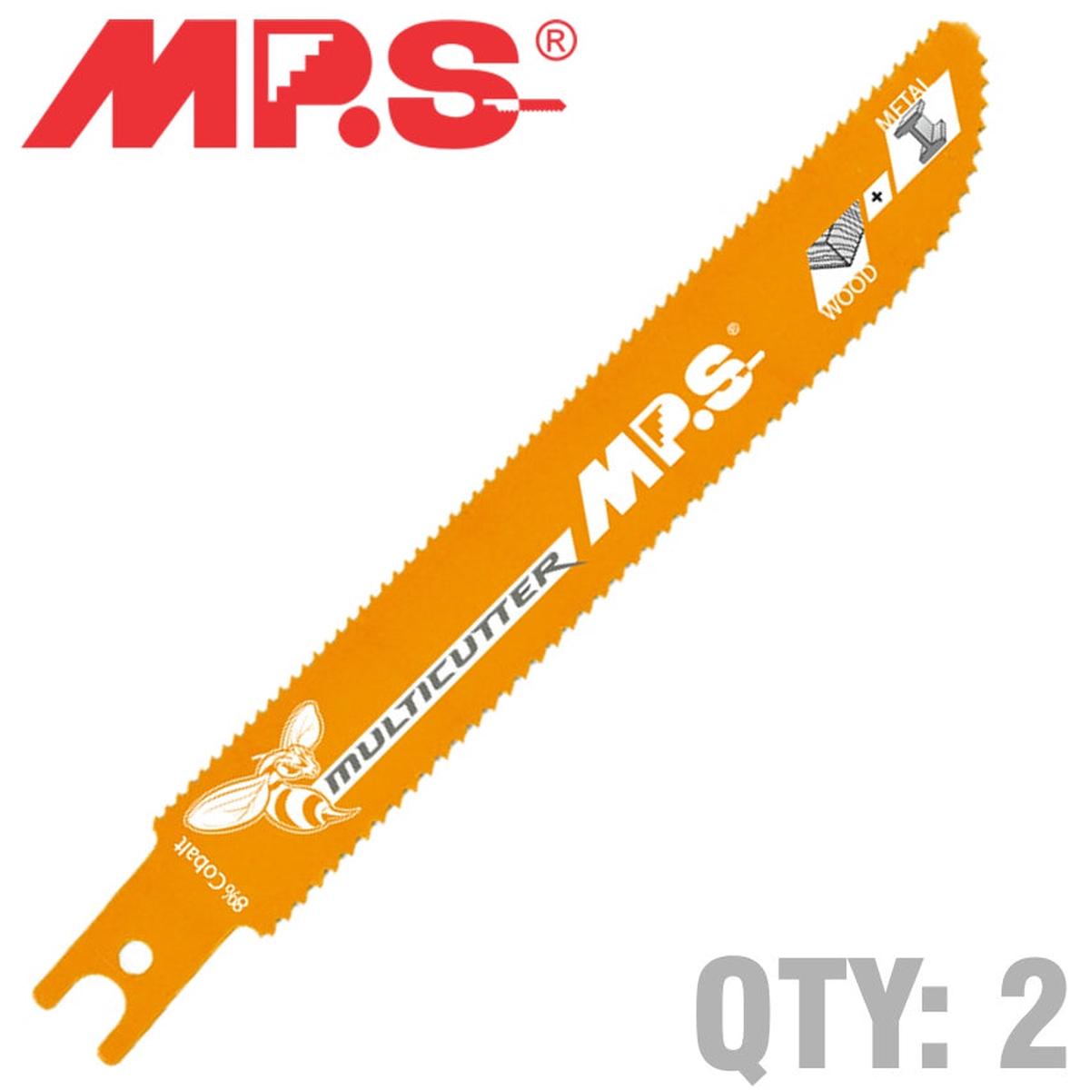 Mps Sabre Saw Metal&Wood 150Mm Multicutter U-Shank 10&14Tpi 2/Pk