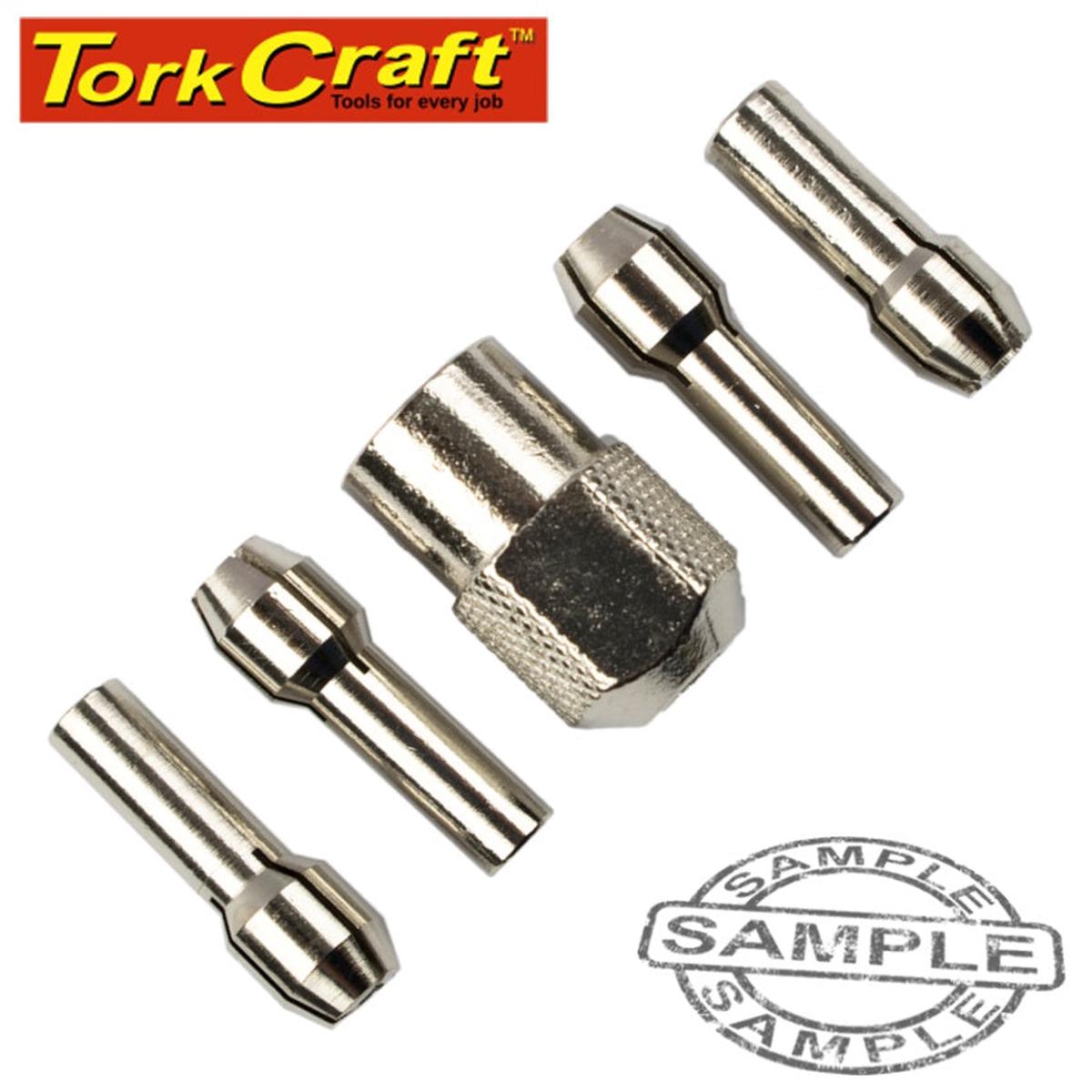 Tork Craft Mini Quick Change Collet Kit 0.8/1.6/2.4/3.2Mm
