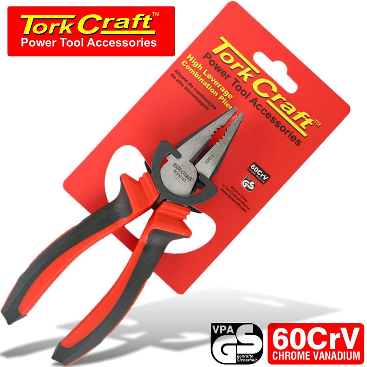 Tork Craft Pliers Combination High Leverage Crv 160Mm