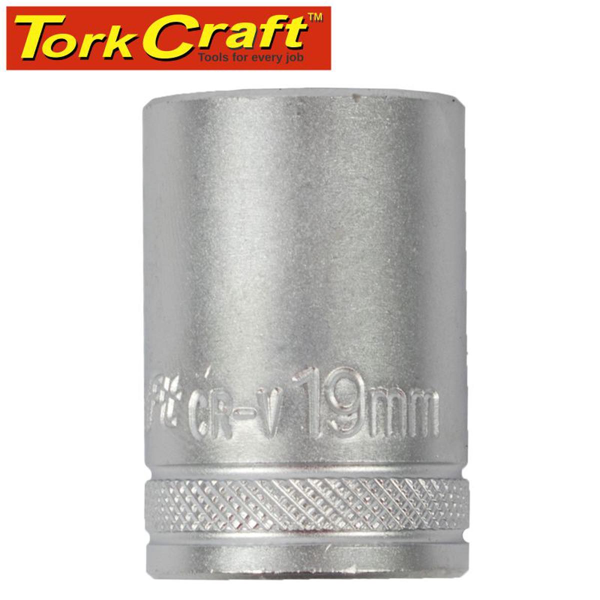 Tork Craft Socket 19Mm X 25.8Mm 1/2' Drive Crv 12 Point