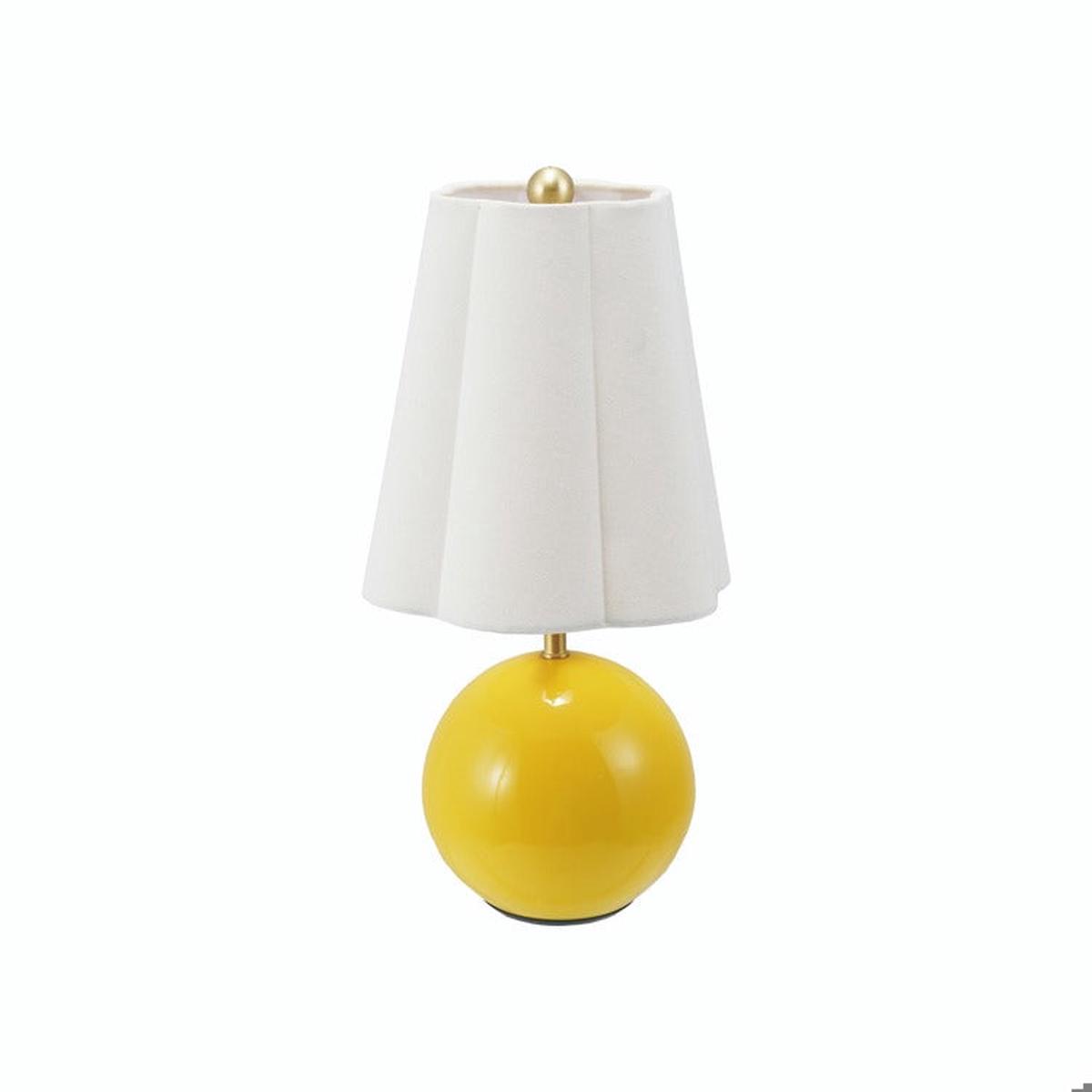 Yellow Ball Light Scalloped Shade