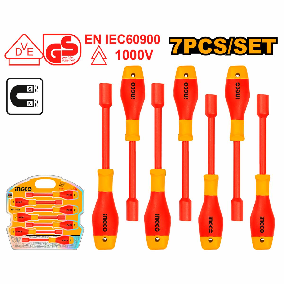 Ingco Insulated nut screwdriver set