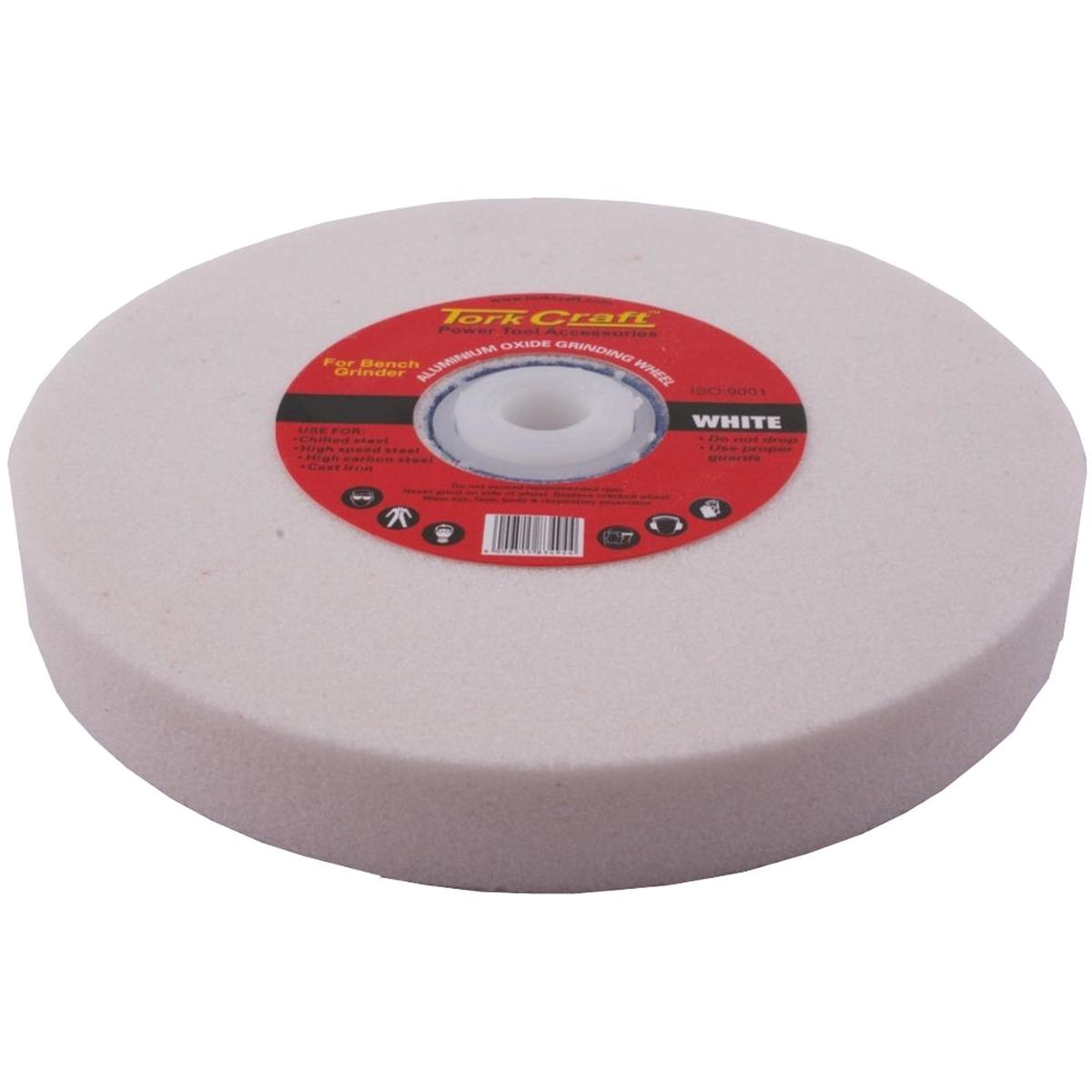 Tork Craft Grinding Wheel 250 X 40 X 50.8Mm Bore Fine 60G White