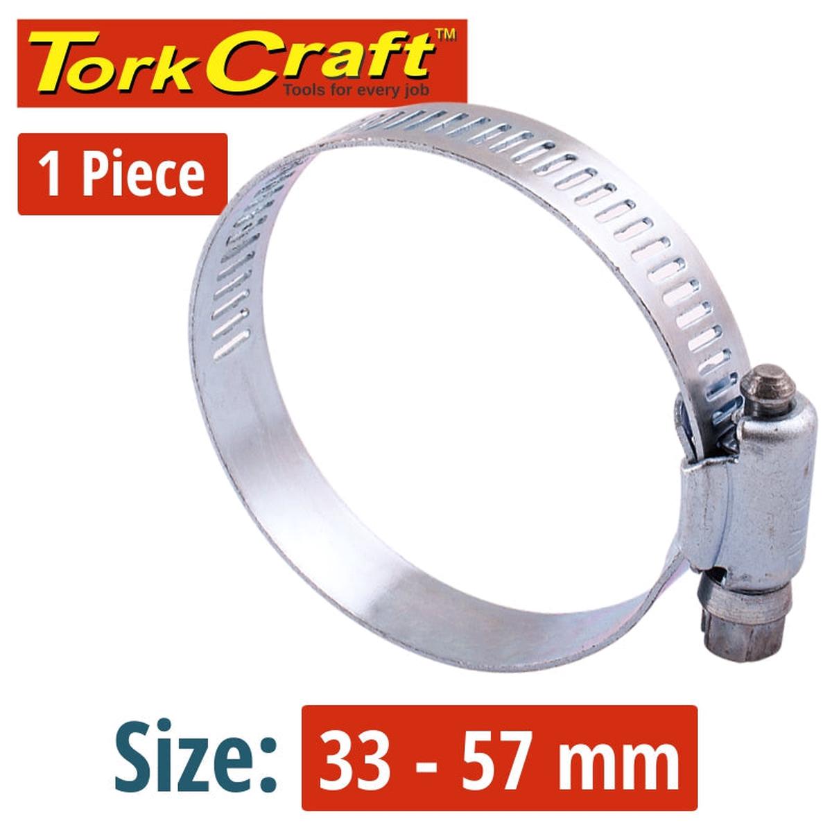 Tork Craft Hose Clamp 33-57Mm Each K28