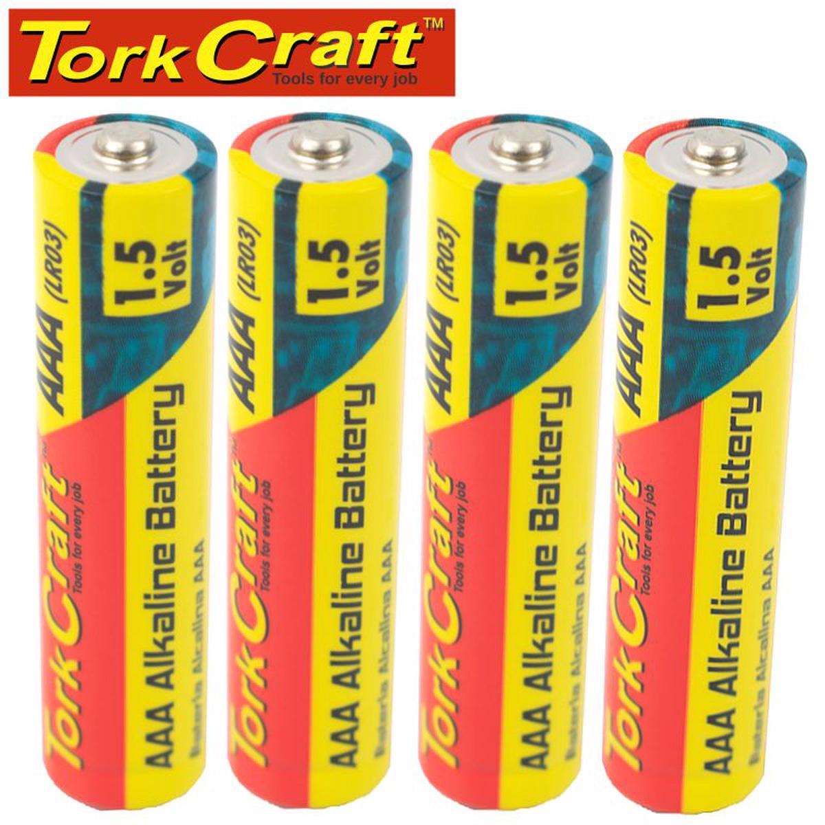 Tork Craft Lr03 4S Aaa 1.5V Battery X4 Pack Shrink Wrap (Moq 30)