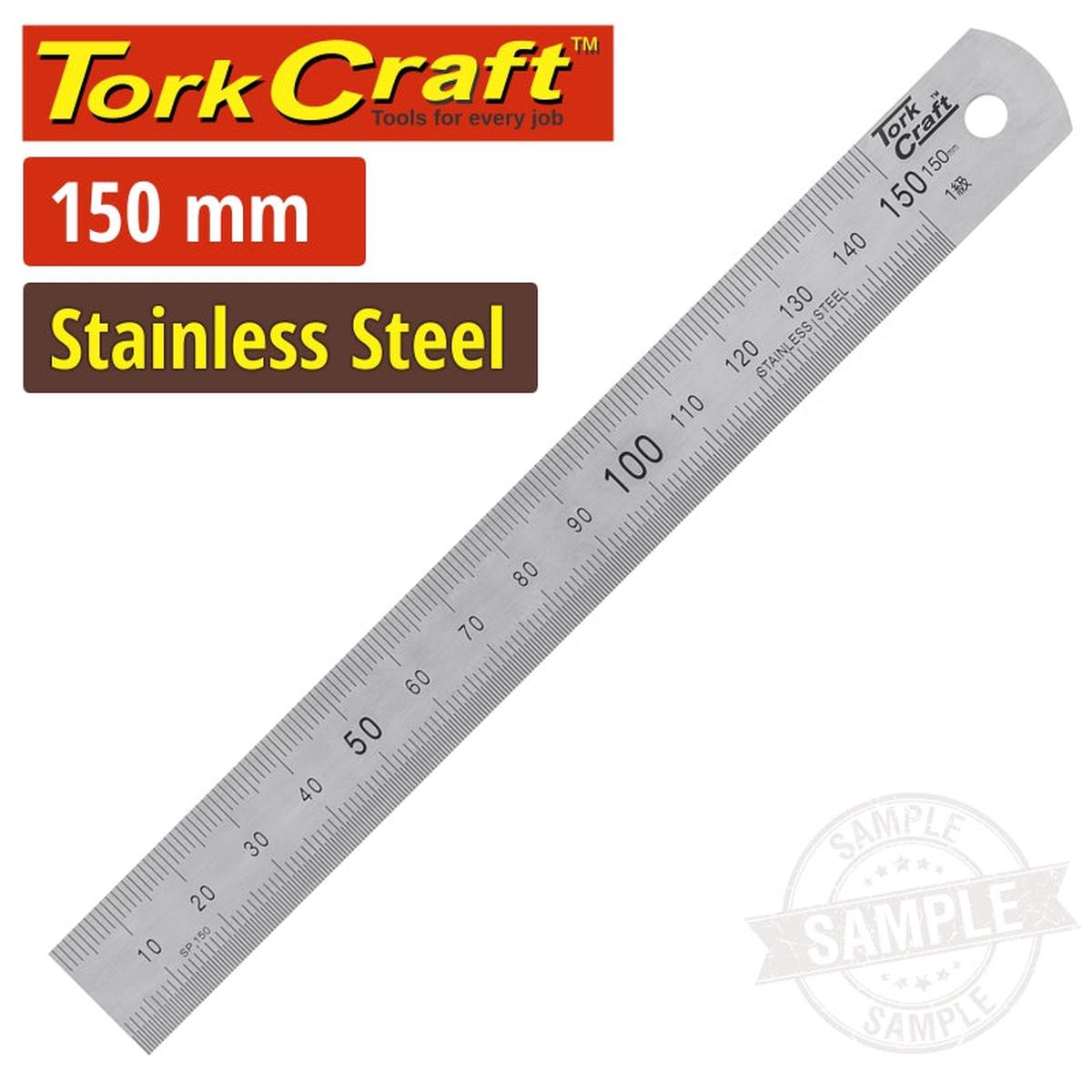 Tork Craft Stainless Steel Ruler 150 X 19 X 0.8Mm