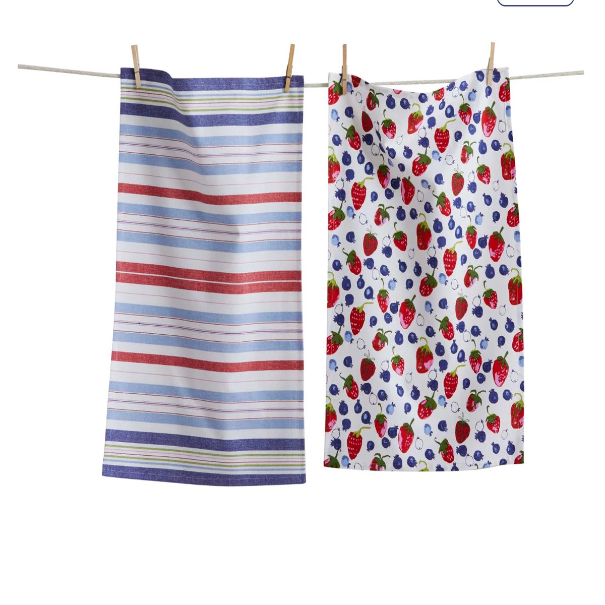 Tossed Berries Dishtowel Set Of 2