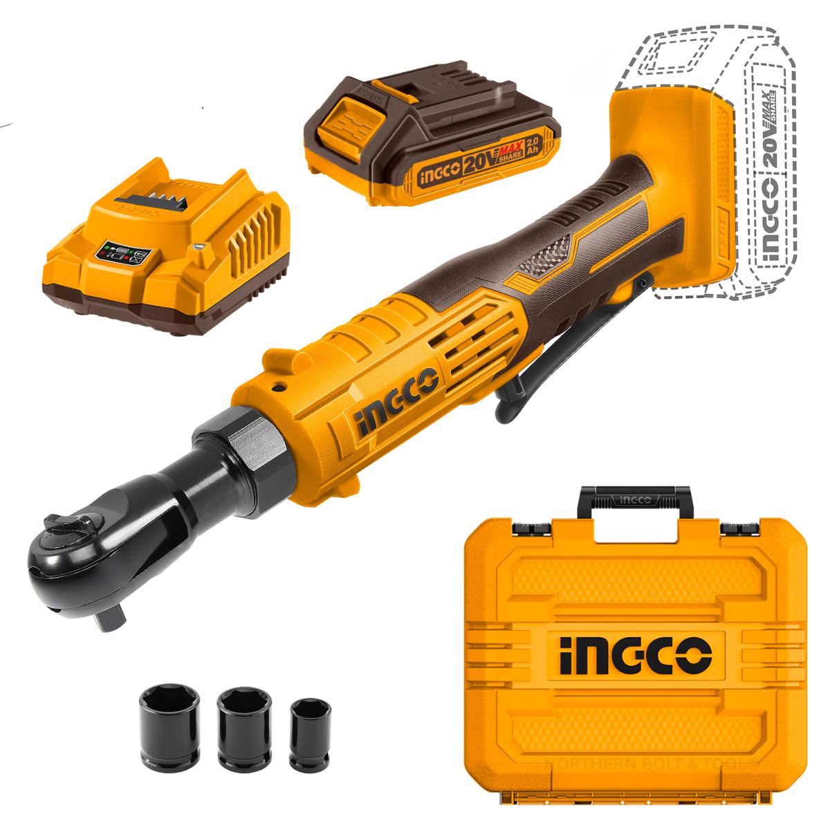 Ingco Cordless Ratchet 3/8