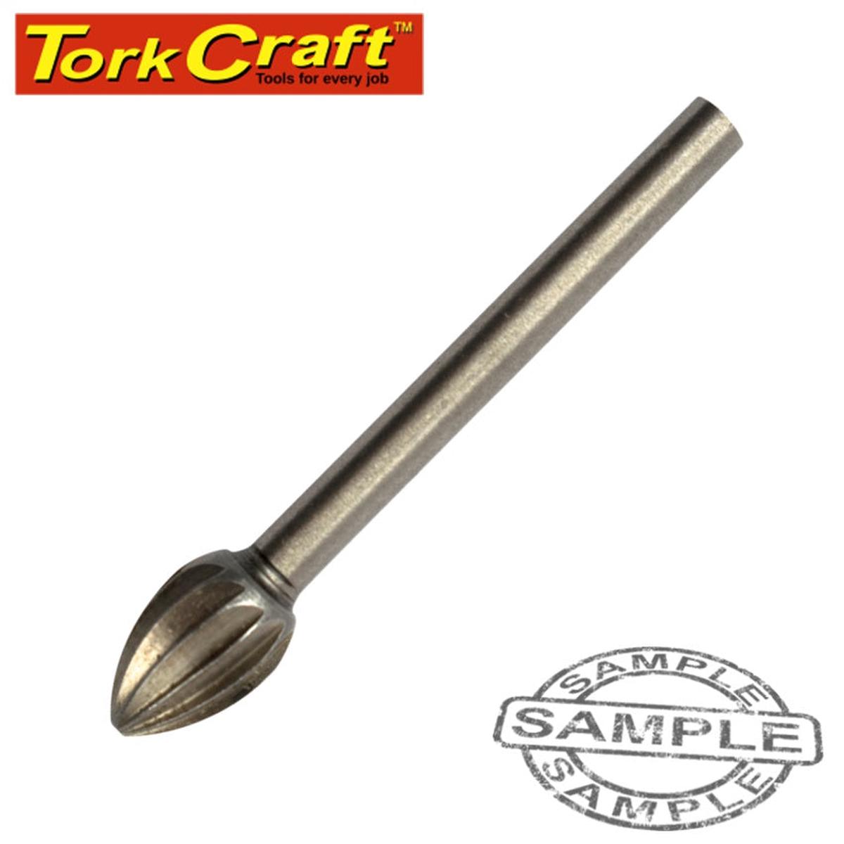 Tork Craft Mini H/Speed Cutter 6.4Mm Flame 3.2Mm Shank