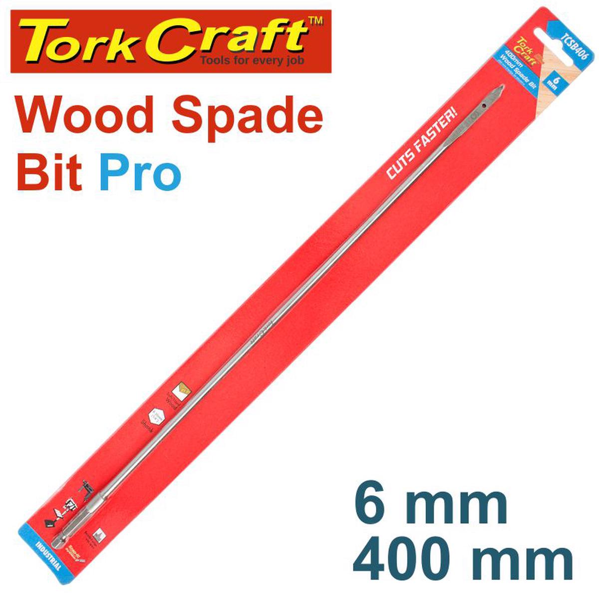Tork Craft Spade Bit Pro Series 6Mm X 400Mm