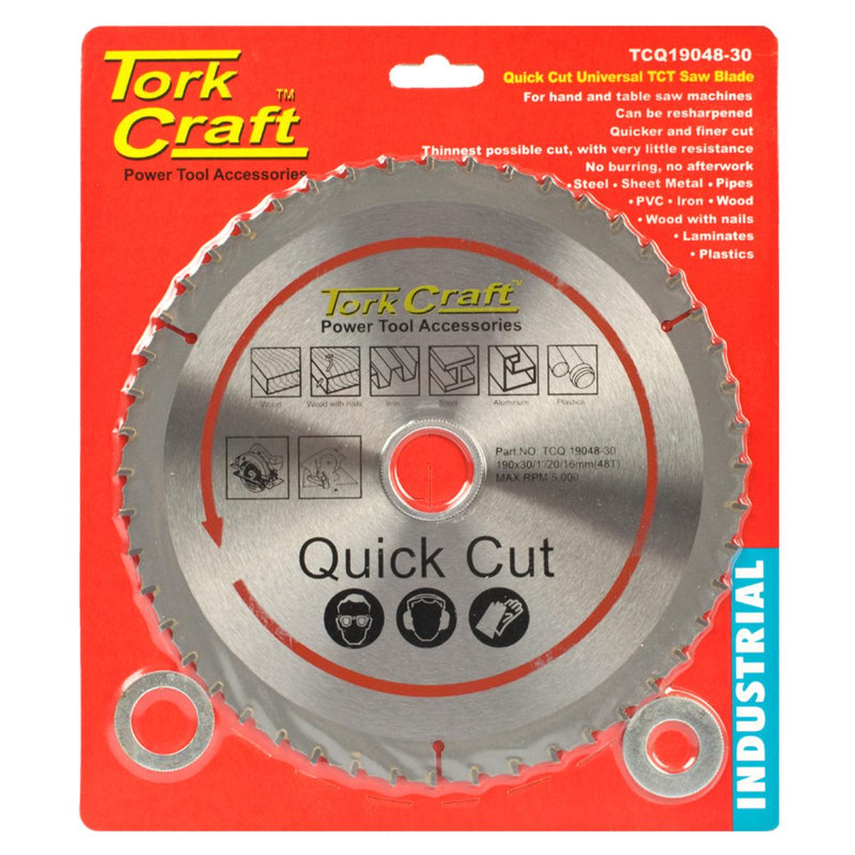 Tork Craft Universal Quick Cut Tct Blade 190X48T 30-20-16