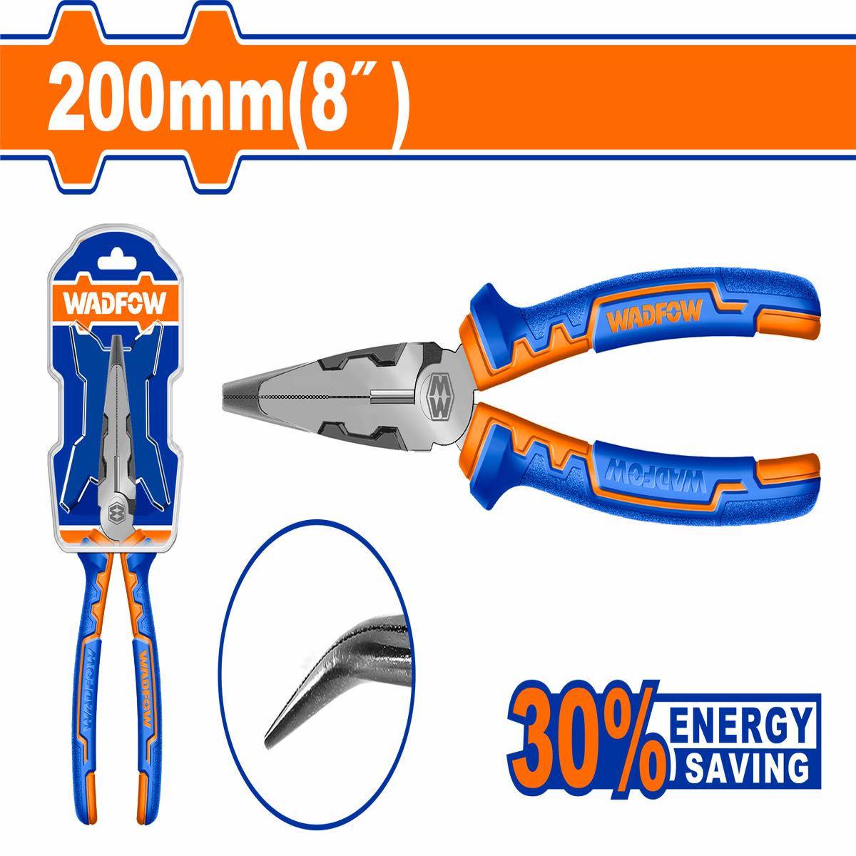 Wadfow High leverage bent nose pliers 8
