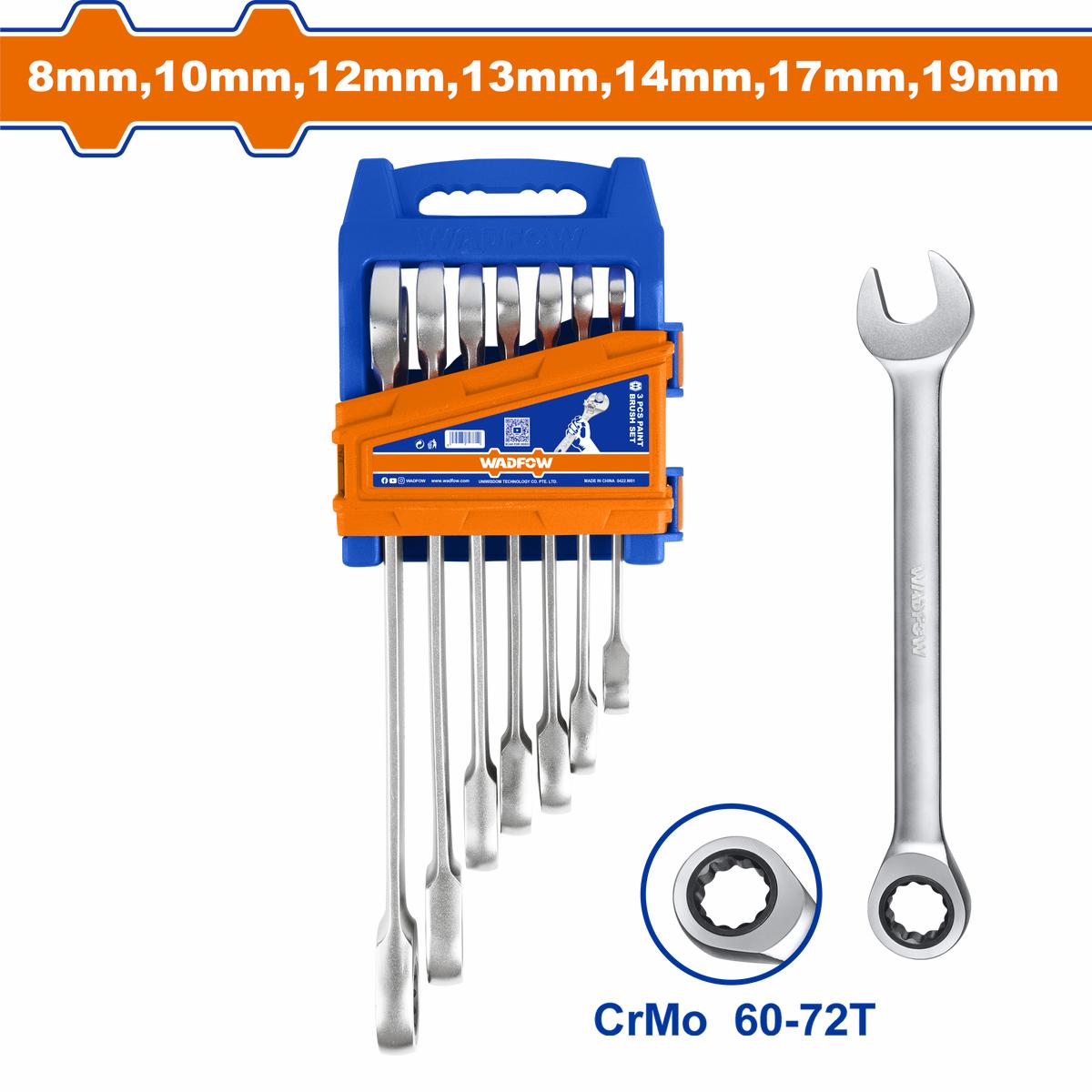 Wadfow Ratchet spanner set 7 Piece