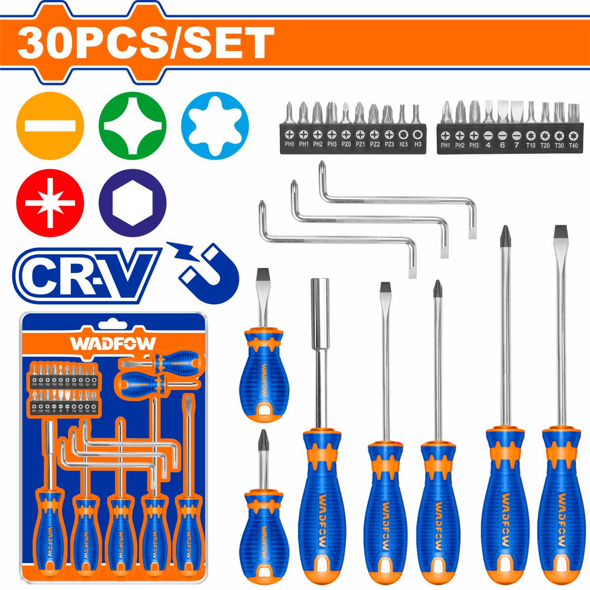 Wadfow Screwdriver set 30 Piece