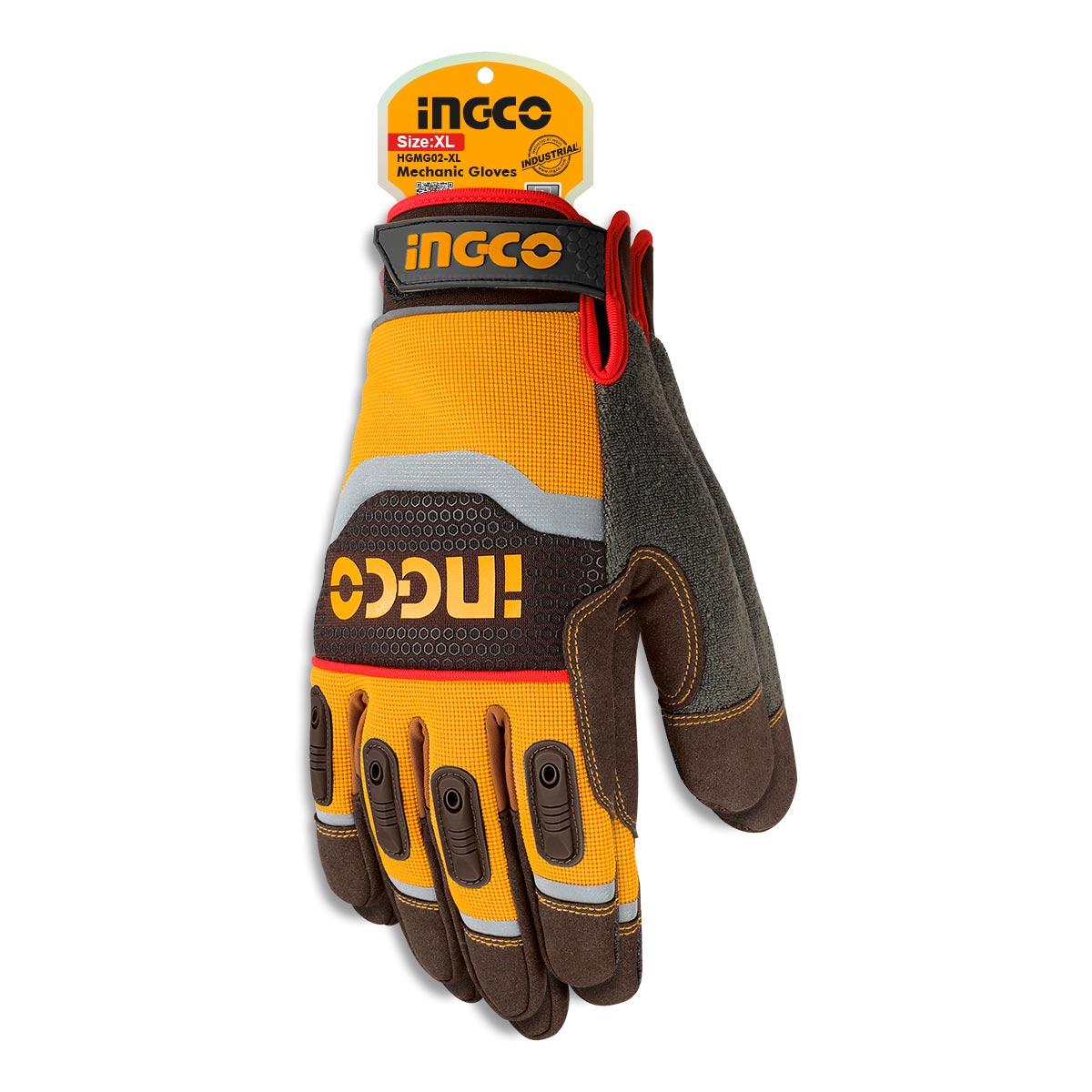 Ingco Mechanic/Synthetic Gloves - Extra Large