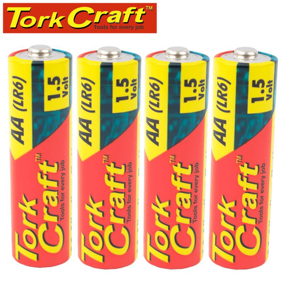 Tork Craft Lr6 4S Aa 1.5V Battery X4 Pack Shrink Wrap (Moq 30)