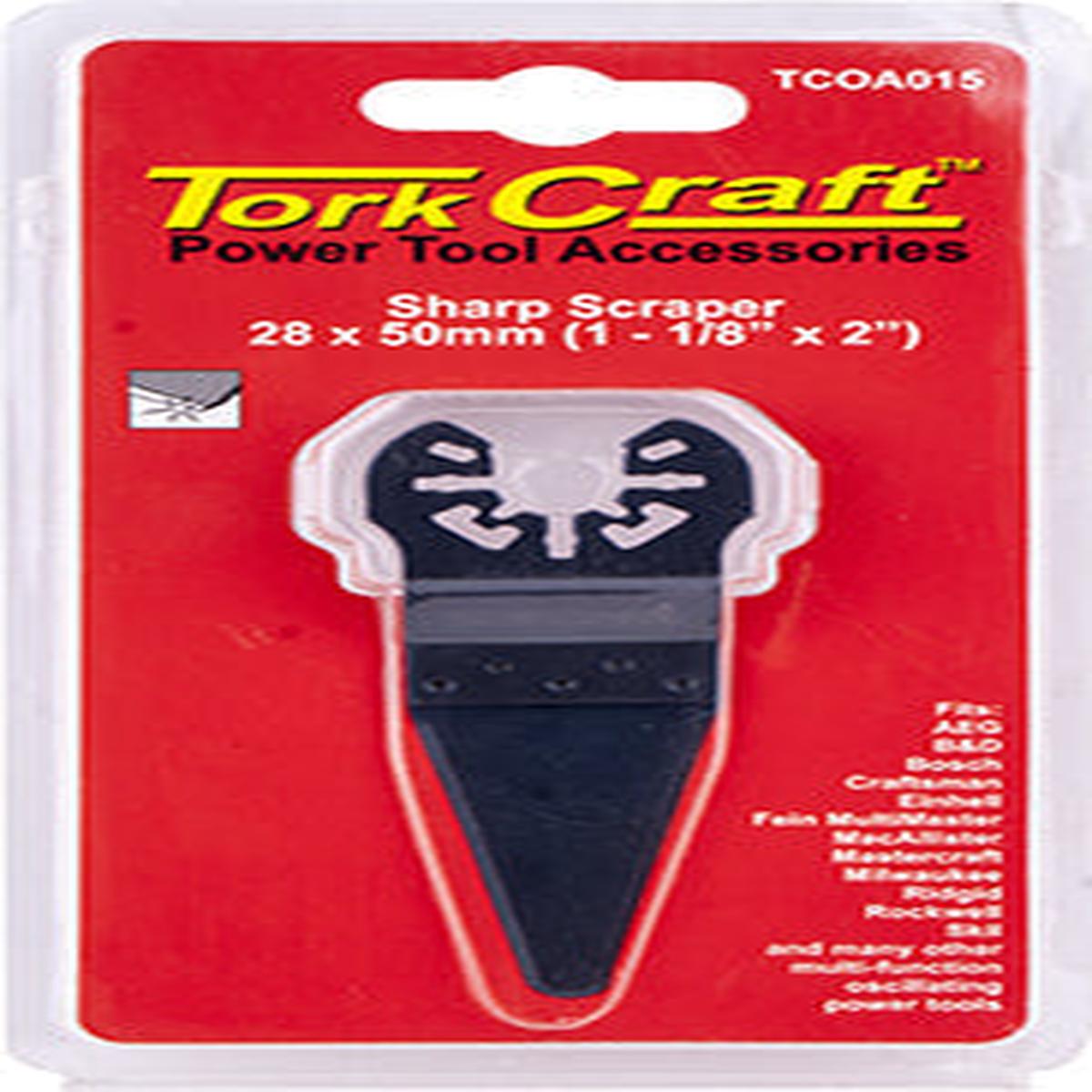 Tork Craft Quick Change Sharp Scraper 28X50Mm(1-1/8'X2')