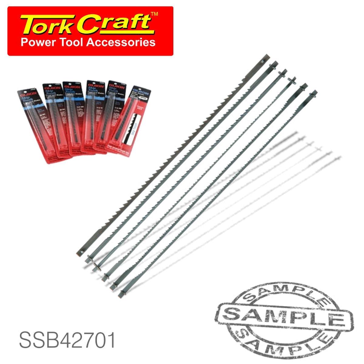 Tork Craft Scroll Saw Blade 25Tpi W/Pins 6/Pack