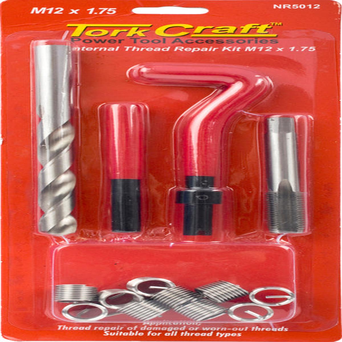 Tork Craft Thread Repair Kit 14Pc M12 X 1.75 X 1.5D Internal Thread Carded