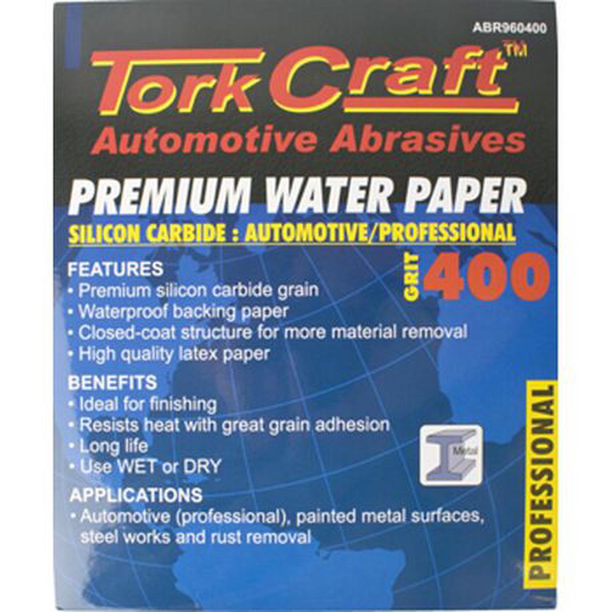 Tork Craft Premium Waterproof Paper 400 Grit 230 X 280 (50 Piece) Automotive