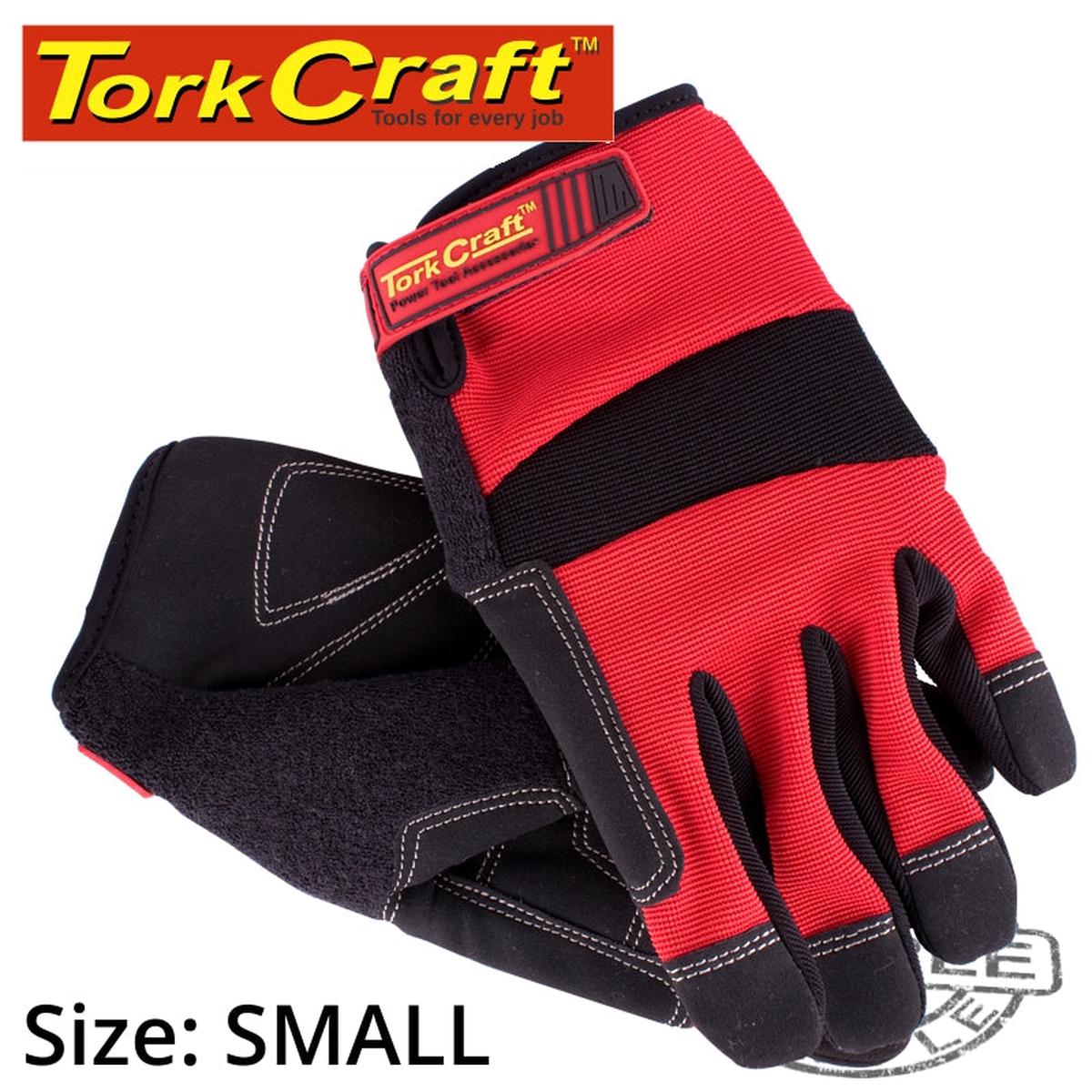 Tork Craft Work Glove Small- All Purpose Red With Touch Finger