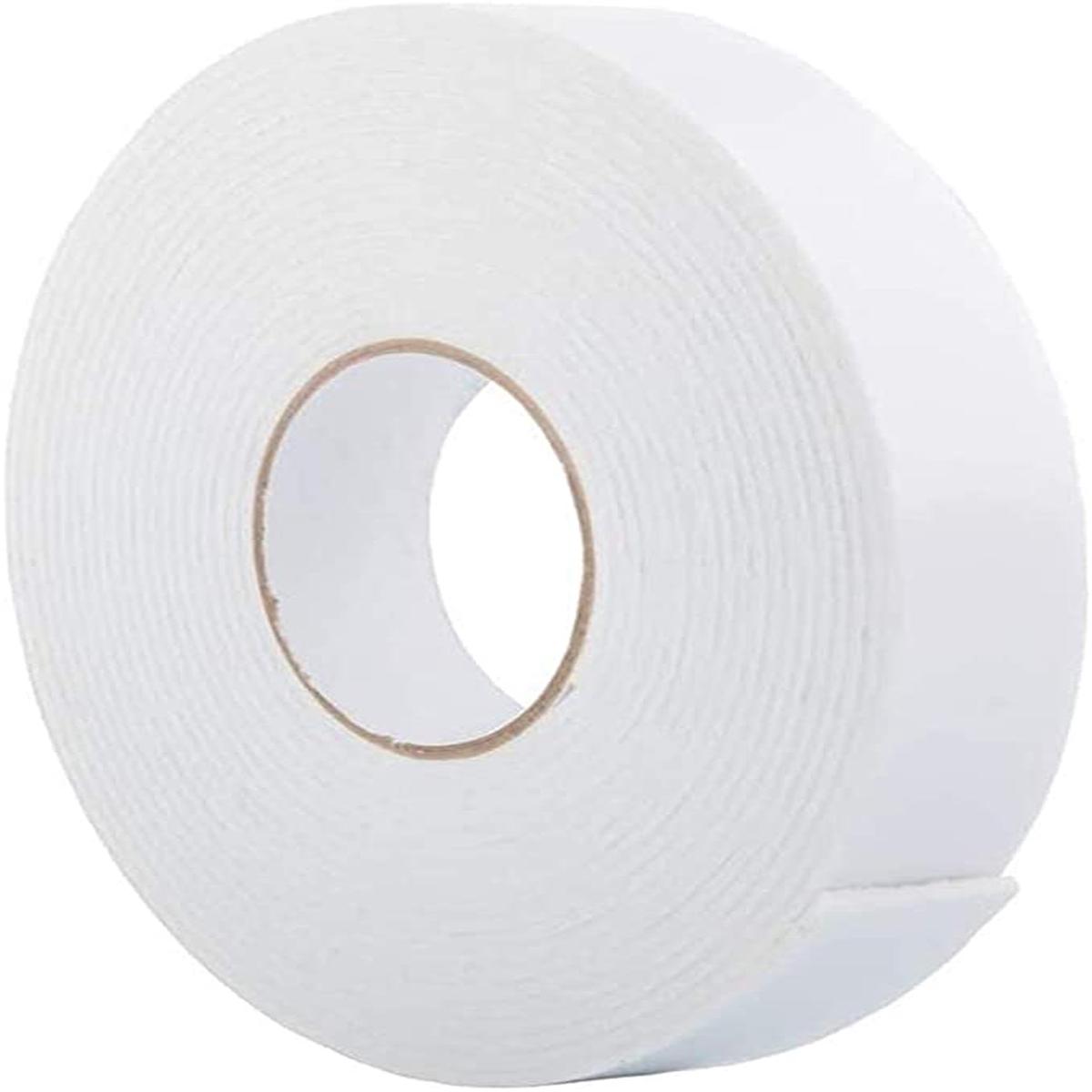 Double Sided PE Foam Tape, 1/8 Inch Thick - for Mounting and Sound/Vibration Dampening