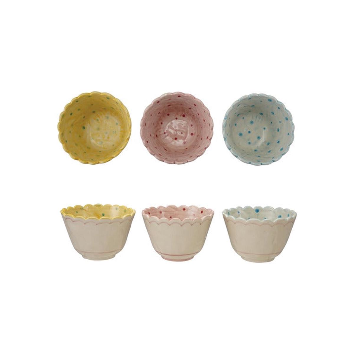 Hand Painted Scalloped Bowl