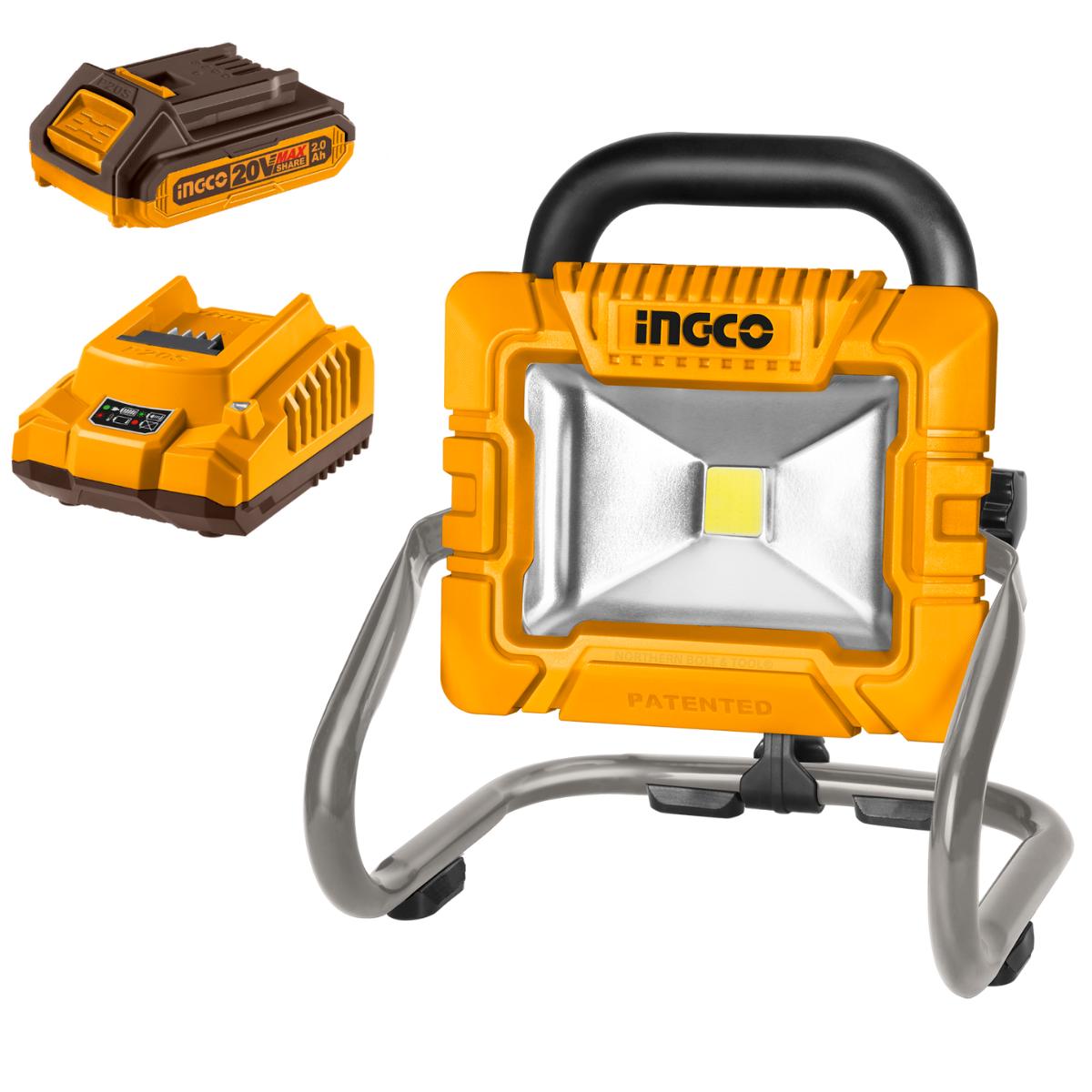 Ingco Cordless Work Lamp 1800 Lumen Kit