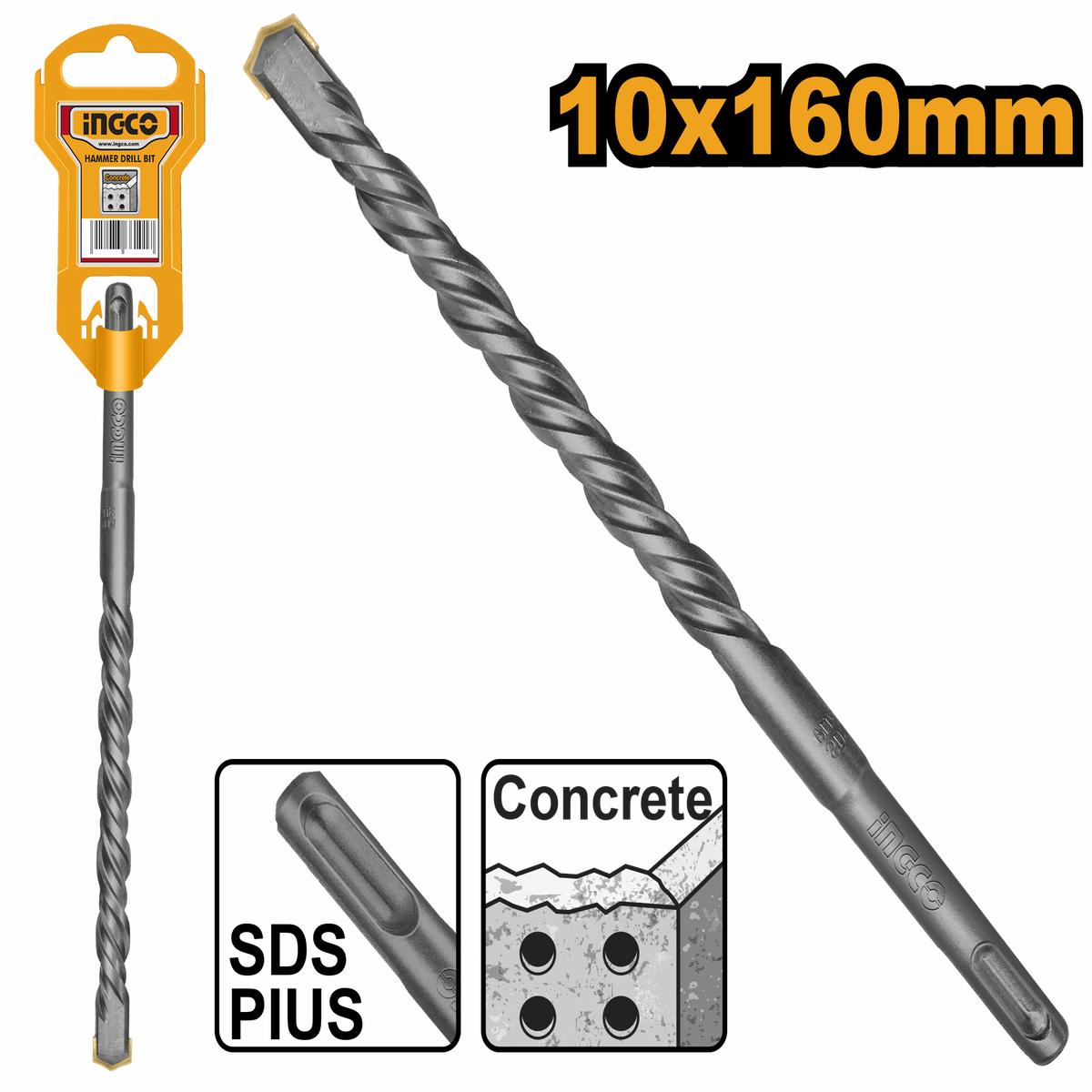 Ingco Drill Bit Sds+ Hammer 10X160Mm
