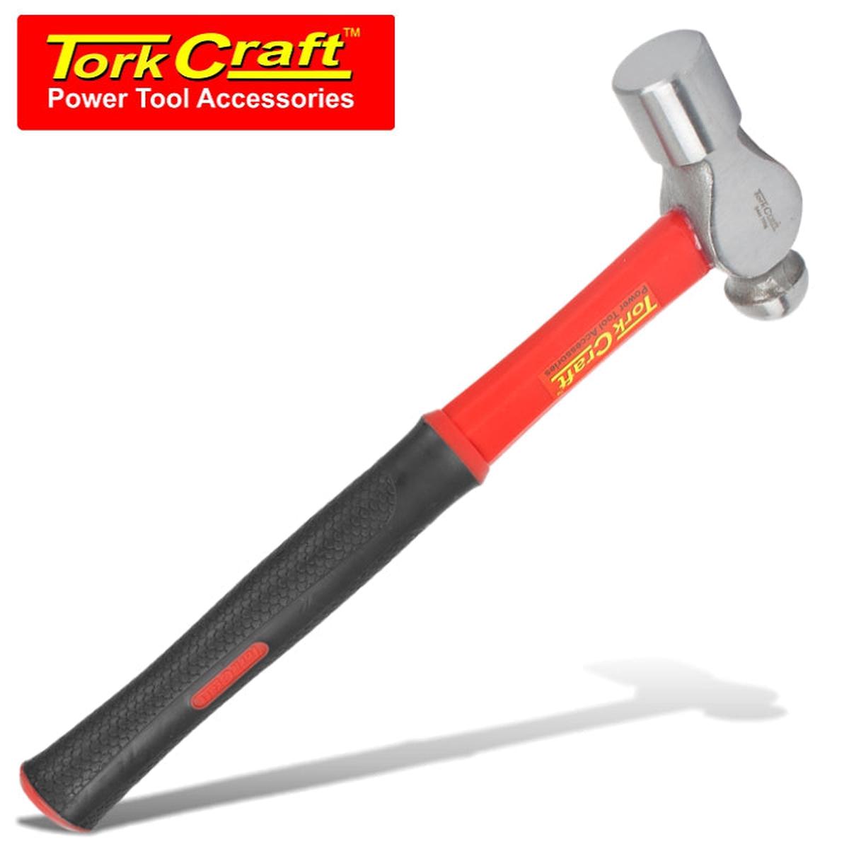 Tork Craft Hammer Ball Pein 700G (24Oz) Fibreglass Handle 310Mm & Full Pol Head