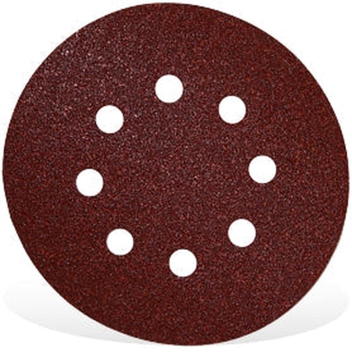 Tork Craft Sanding Disc 150Mm 120 Grit With Holes 10/Pk Hook And Loop
