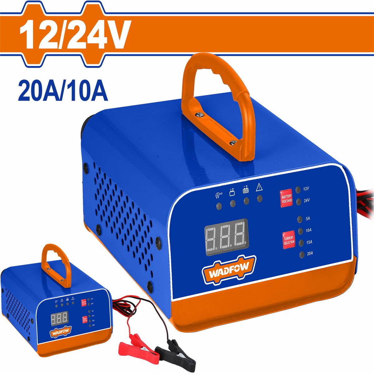 Wadfow Battery charger 12/24V 20A/10A