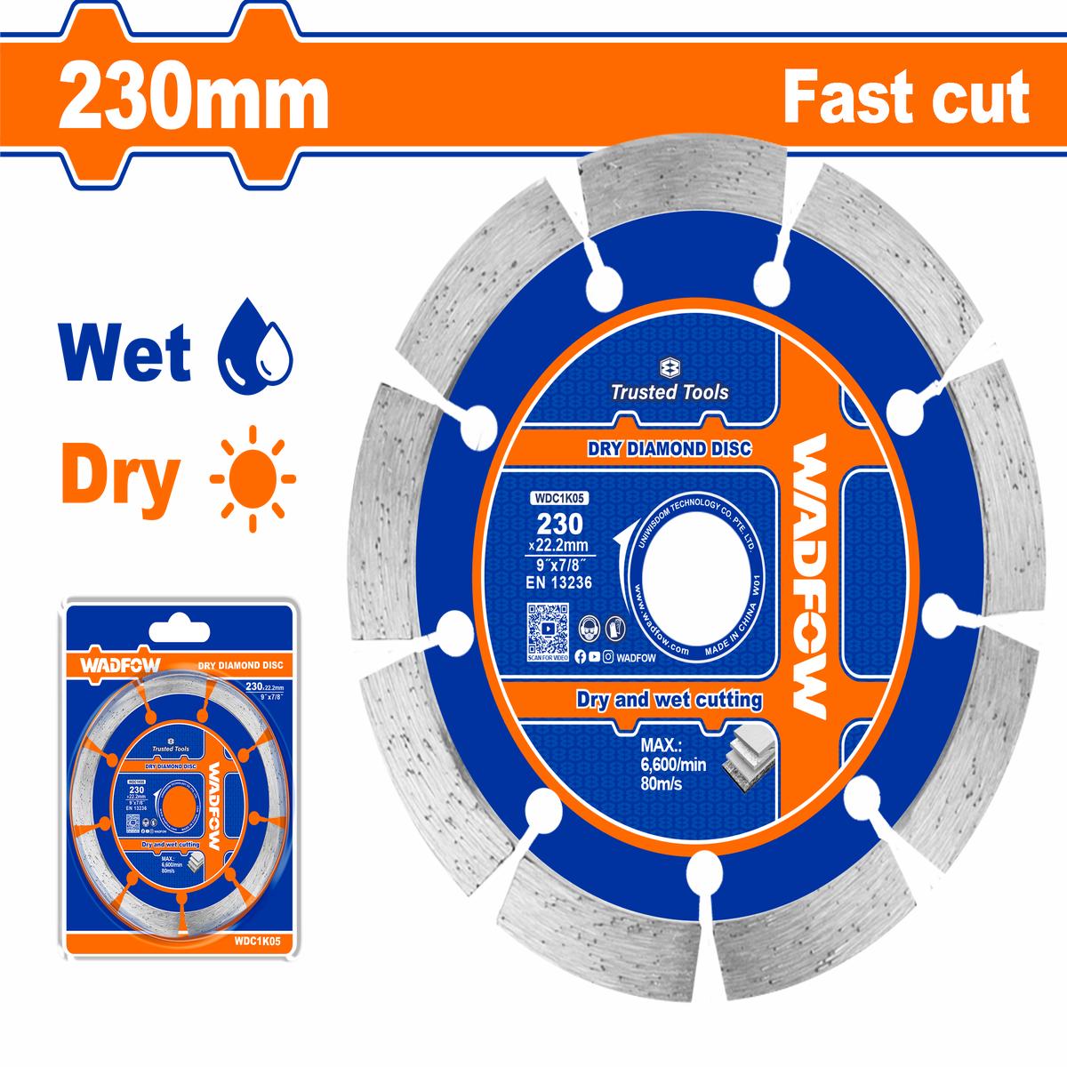 Wadfow Dry diamond disc 230mm
