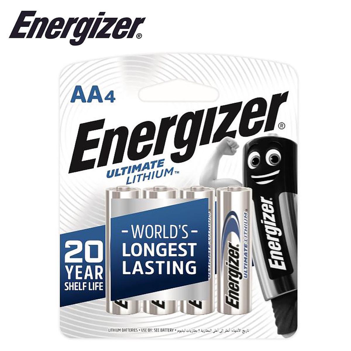 Energizer Ultimate Lithium: Aa - 4 Pack (Moq6)