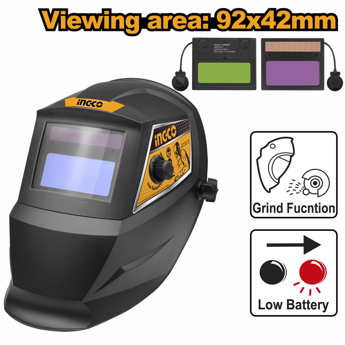 Ingco Auto Darkening Welding Helmet