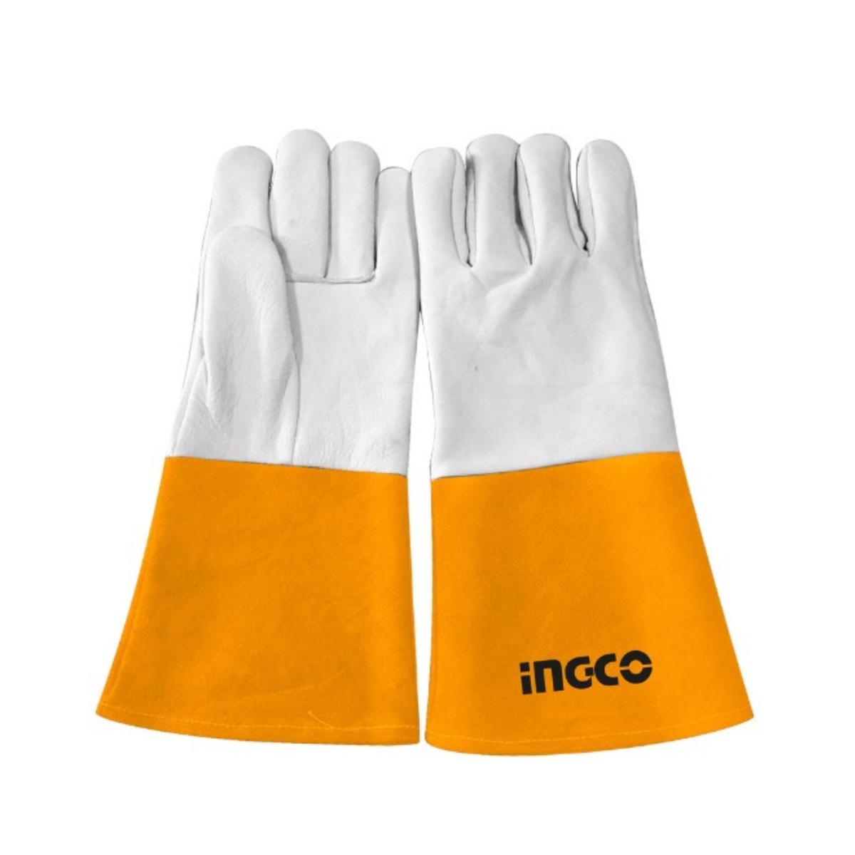 Ingco Grain Goat Skin Welding Gloves 400Mm