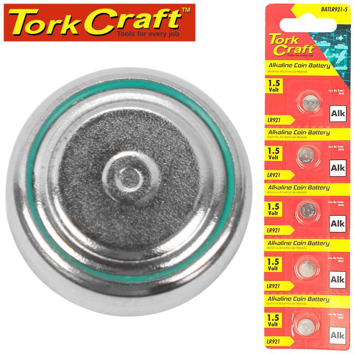 Tork Craft Lr921 Alkaline Coin Battery X5 Pack (Moq 20)