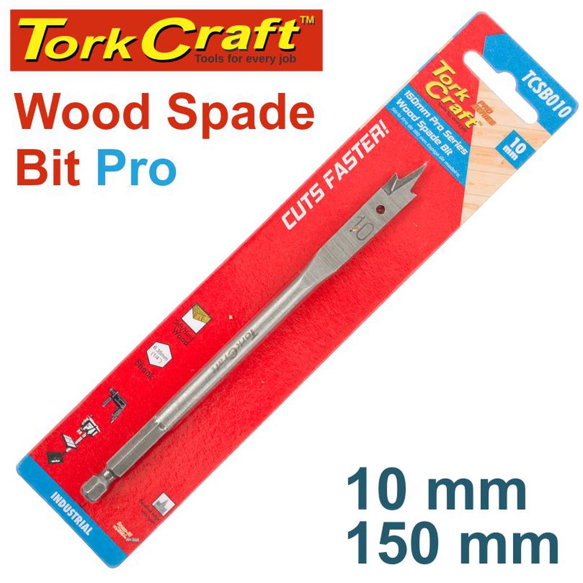 Tork Craft Spade Bit Pro Series 10Mm X 150Mm