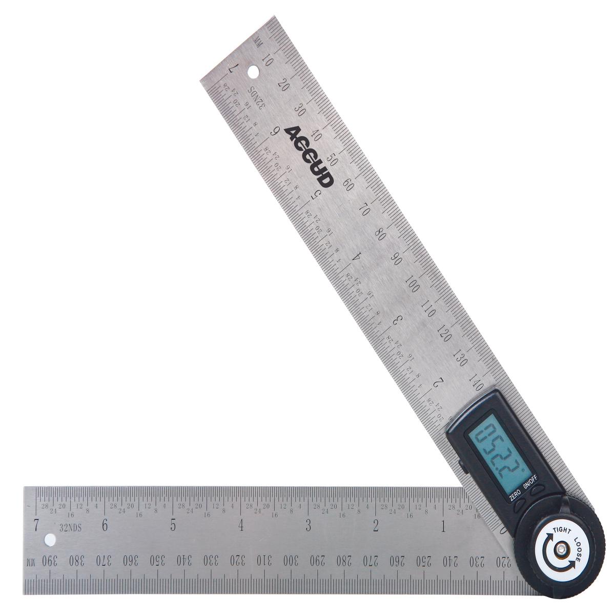 Digital Protractor Blade 200Mm 0-360