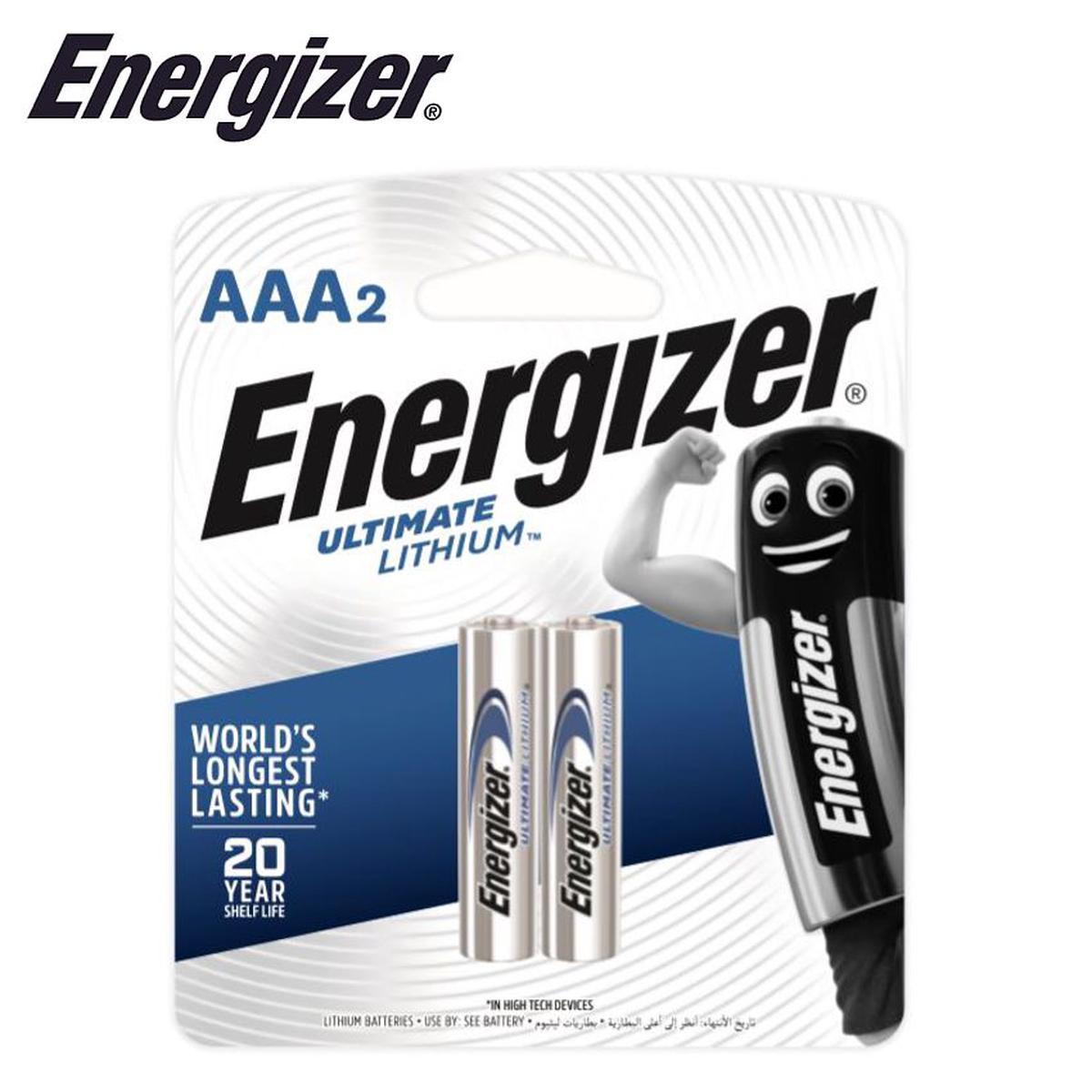 Energizer Ultimate Lithium: Aaa - 2 Pack (Moq6)