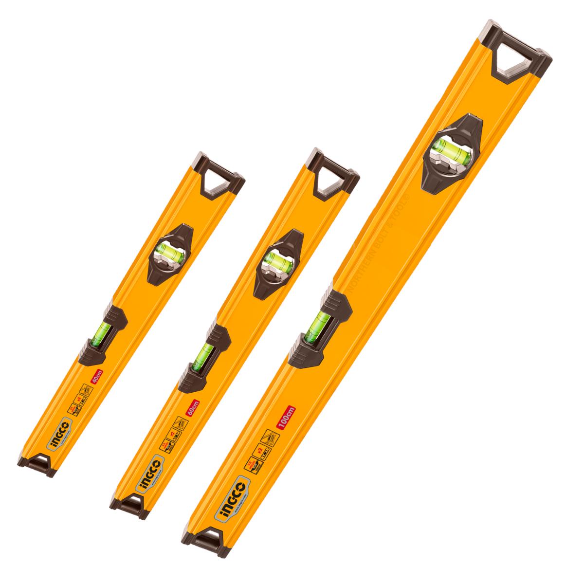 Ingco 3 Pieces Aluminum Spirit Level Set